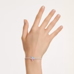 Ariana Grande x Swarovski bracelet Mixed cuts, Flower, Multicoloured, Rhodium plated - Image 7