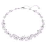 Constella necklace Round cut, White, Rhodium plated - Image 4