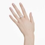 Dextera ring, White, Rhodium plated - Image 2