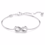 Hyperbola bracelet Infinity, White, Rhodium plated - Image 2