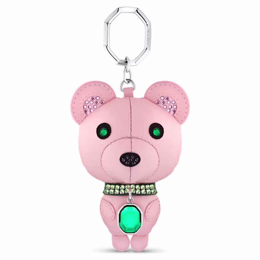 icons-key-ring--bear--multicolored--stainless-steel-swarovski-5650128 Icons key ring Bear, Multicolored, Stainless steel - Image 1