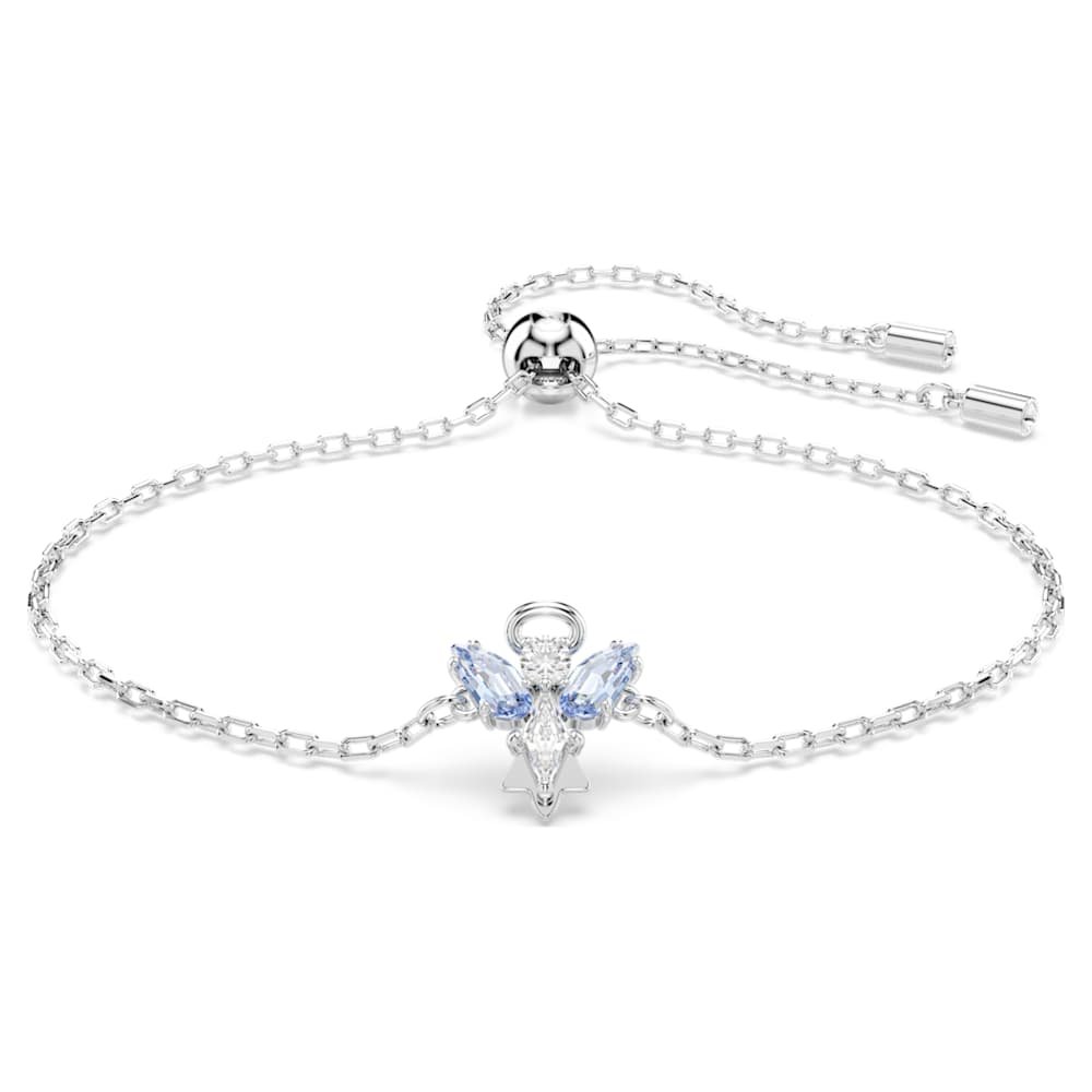 magic-bracelet-angel-blue-rhodium-plated-swarovski-5734263 Magic bracelet, Angel, Blue, Rhodium plated - Image 1