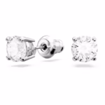 Matrix Tennis set Round cut, White, Rhodium plated - Image 4