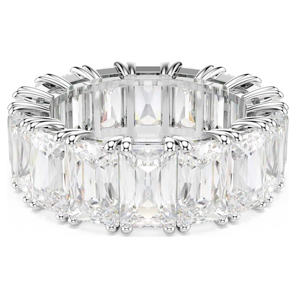 matrix-vittore-ring-baguette-cut-white-rhodium-plated-swarovski-5709275 Matrix Vittore ring, Baguette cut, White, Rhodium plated - Image 1