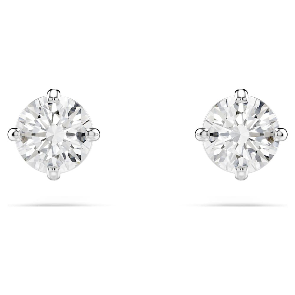 stilla-attract-stud-earrings-round-cut-white-rhodium-plated-swarovski-5408436 Stilla Attract stud earrings, Round cut, White, Rhodium plated - Image 1