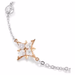 Symbolica bracelet Round cut, Moon, White, Mixed plating - Image 3