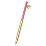 Crystalline Chinese New Year ballpoint pen Octagon shape, Year of the Snake, Red, Gold-tone plated - Image 5