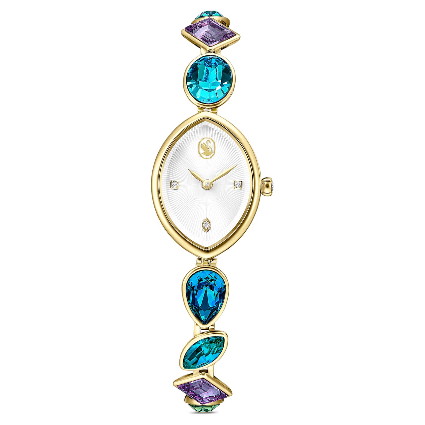 gema-watch-crystal-bracelet-gold-tone-gold-tone-finish-swarovski-5749569 Gema watch Crystal bracelet, Gold tone, Gold-tone finish - Image 1