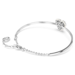 Hyperbola bangle Heart, White, Rhodium plated - Image 5