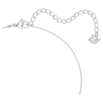 Hyperbola pendant Intertwined circles, White, Rhodium plated - Image 3
