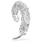 Idyllia brooch Mixed cuts, Feather, Rhodium plated - Image 5