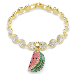 Idyllia charm Mixed cuts, Watermelon, Multicoloured, 18K gold finish - Image 6