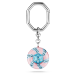 Key ring Round cut, Multicolored, Rhodium plated - Image 5