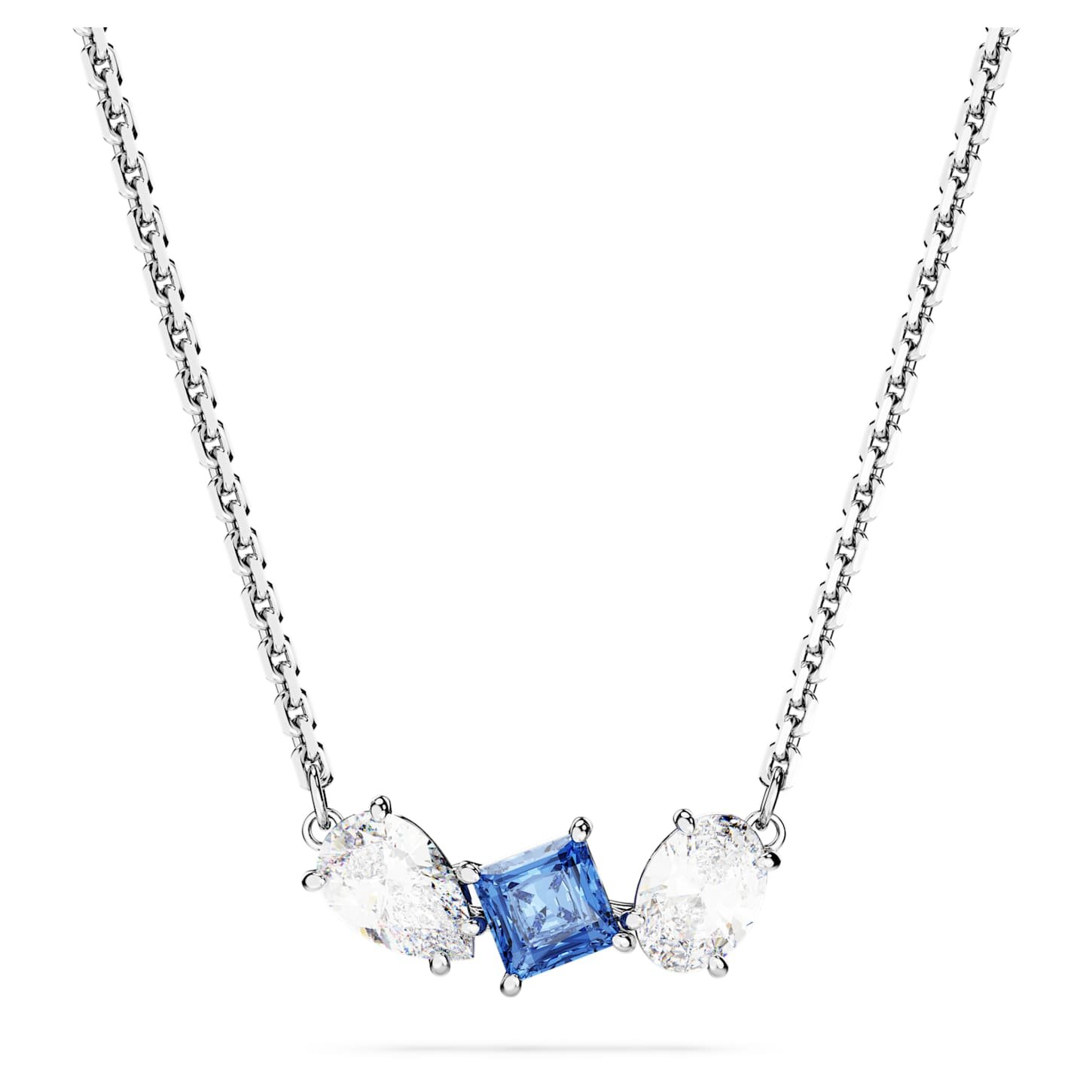 mesmera-pendant-mixed-cuts-blue-rhodium-plated-swarovski-5668276 Mesmera pendant Mixed cuts, Blue, Rhodium plated - Image 1