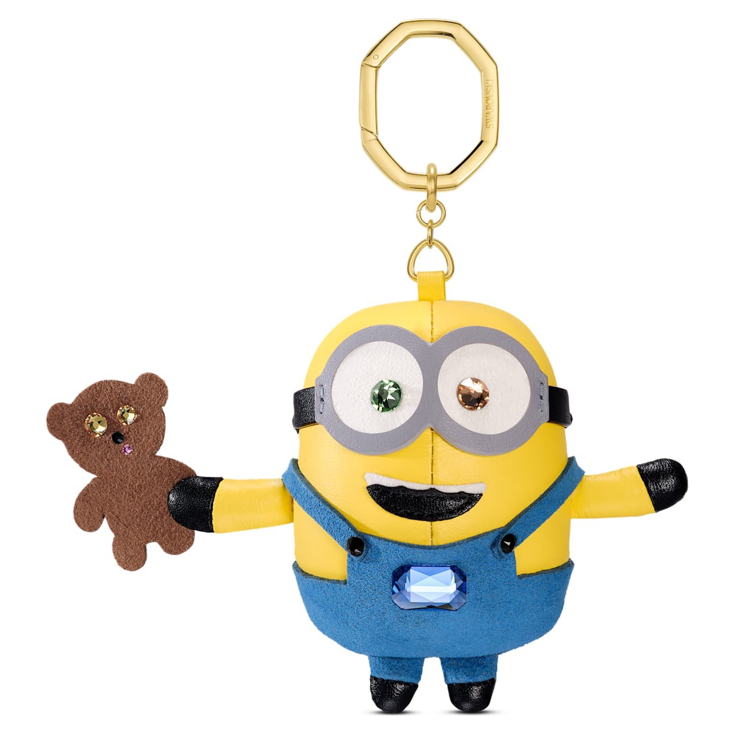 minions-bag-charm-multicoloured-gold-tone-plated-swarovski-5745866 Minions bag charm Multicoloured, Gold-tone plated - Image 1