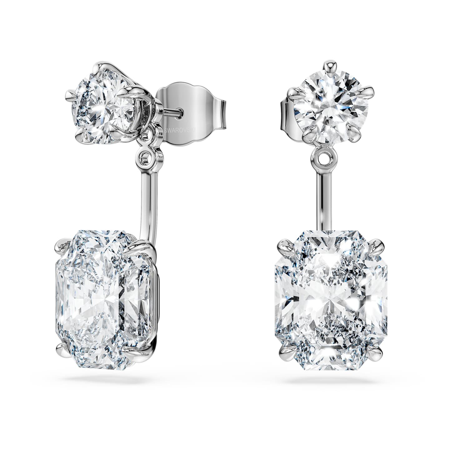 octagon-earring-jackets-lab-grown-diamonds-9.65-ct-tw-mixed-shapes-18k-white-gold-swarovski-5743354 Octagon earring jackets Lab-grown diamonds 9.65 ct tw, Mixed shapes, 18K white gold - Image 1
