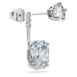 Octagon earring jackets Lab-grown diamonds 9.65 ct tw, Mixed shapes, 18K white gold - Image 3