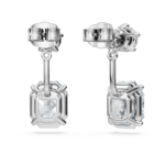 Octagon earring jackets Lab-grown diamonds 9.65 ct tw, Mixed shapes, 18K white gold - Image 4
