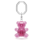 Teddy key ring Bear, Pink, Rhodium plated - Image 5