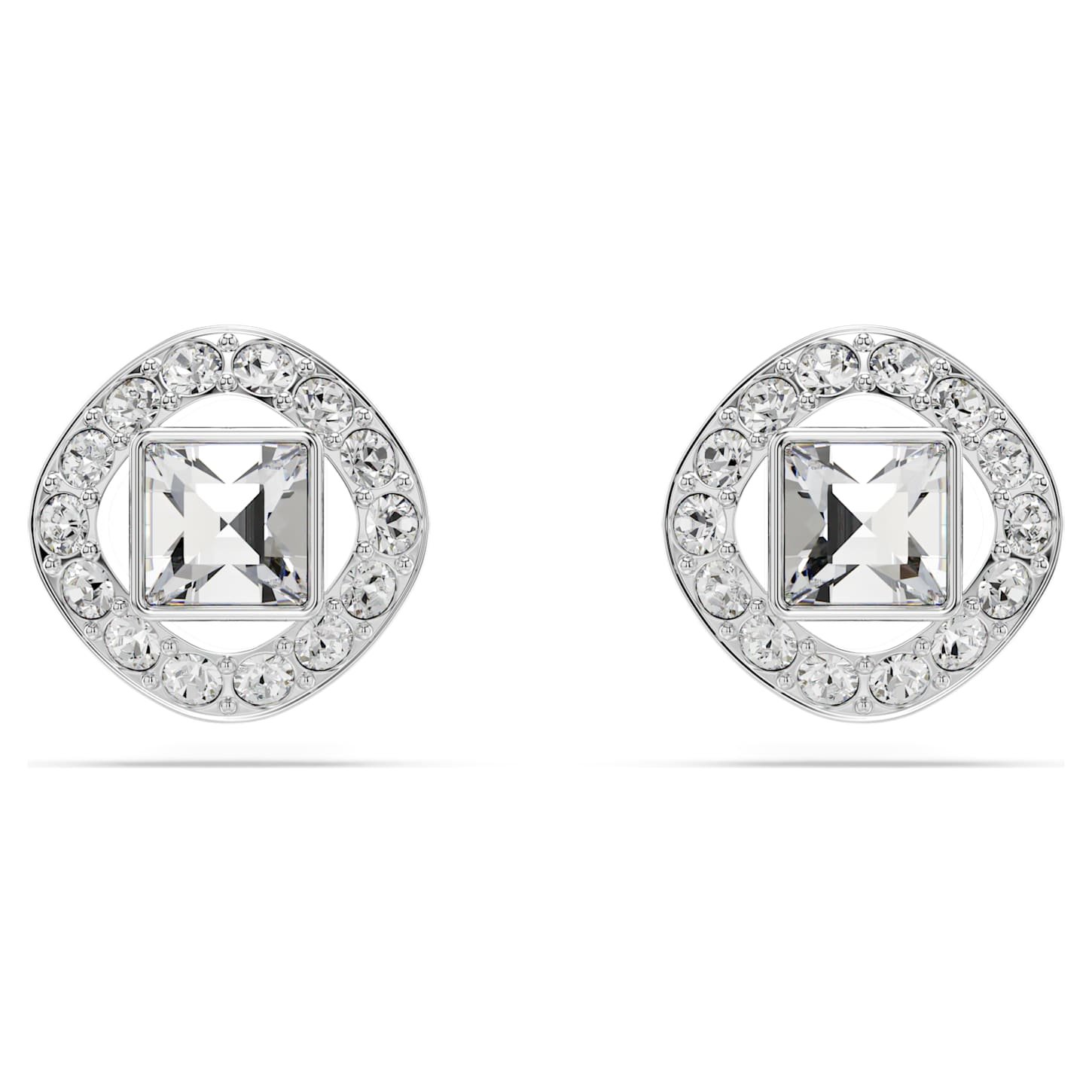 una-angelic-stud-earrings-square-cut-white-rhodium-plated-swarovski-5725801 Una Angelic stud earrings Square cut, White, Rhodium plated - Image 1